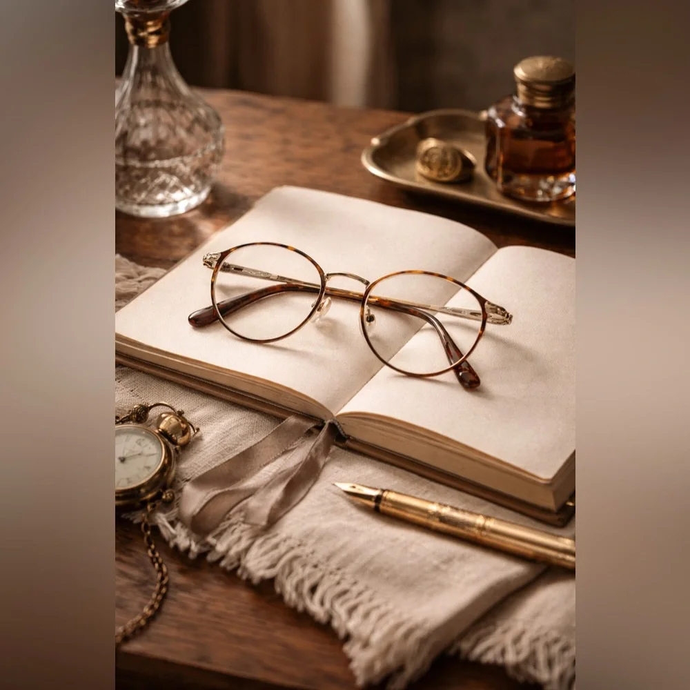 Tura Vintage Round Frames MOD 247 Gold Tortoise